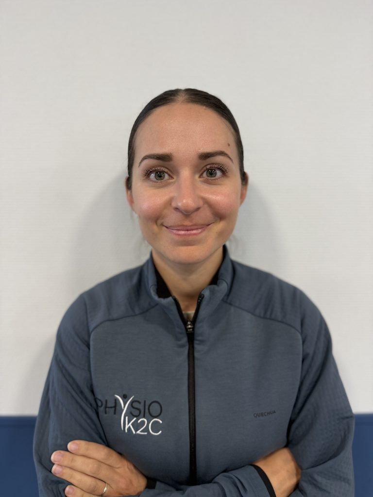 Joannie Carolini kiné aux Ponts de cé, kinésithérapeute de l'équipe Physio K2C